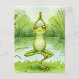 Cartão postal Yoga sapo