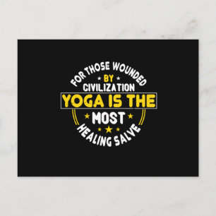 Cartão Postal Yoga - Yoga É A Salva Mais Curada