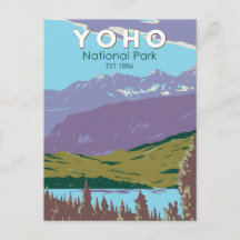 Yoho National Park Canada Viagem Art Vintage
