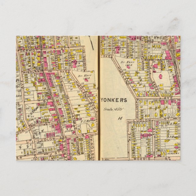 Cartão Postal Yonkers, Nova Iorque 11 (Frente)