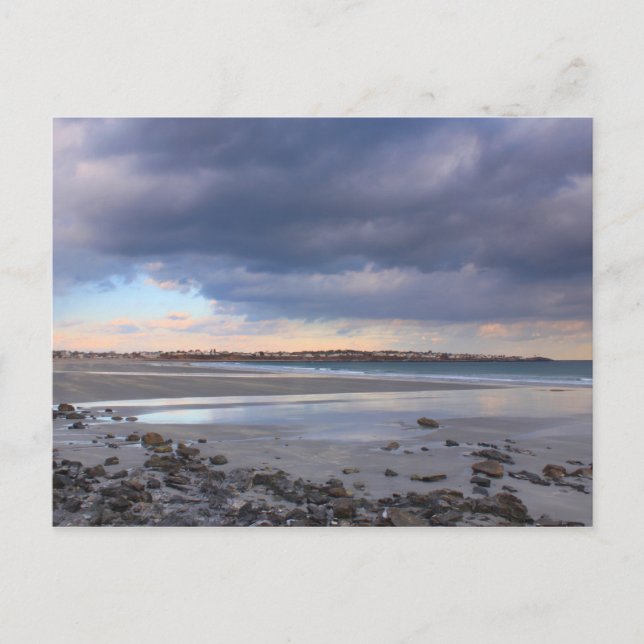 Cartão Postal York Beach Maine Quiet Winter Day (Frente)