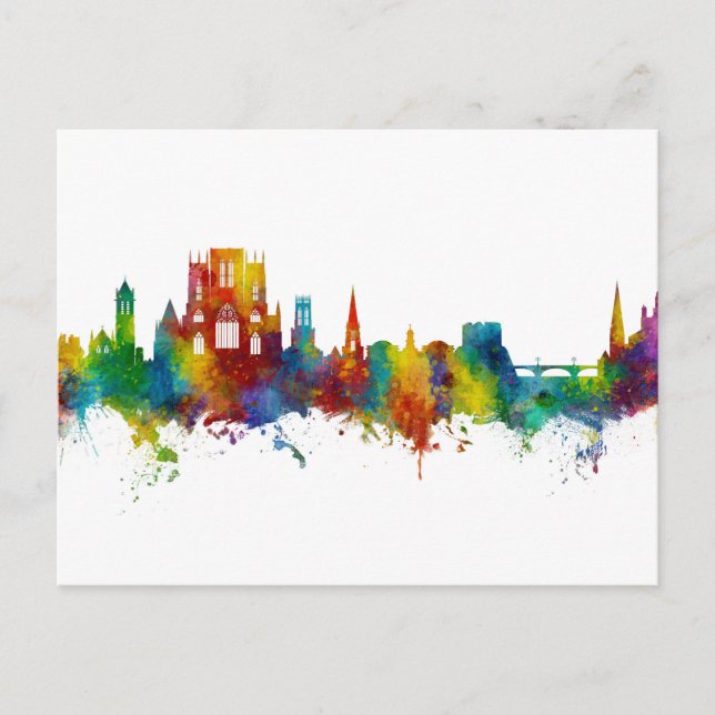 Cartão Postal York England Skyline (Frente)