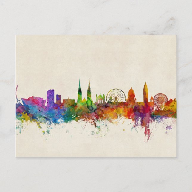Cartão Postal York England Skyline (Frente)