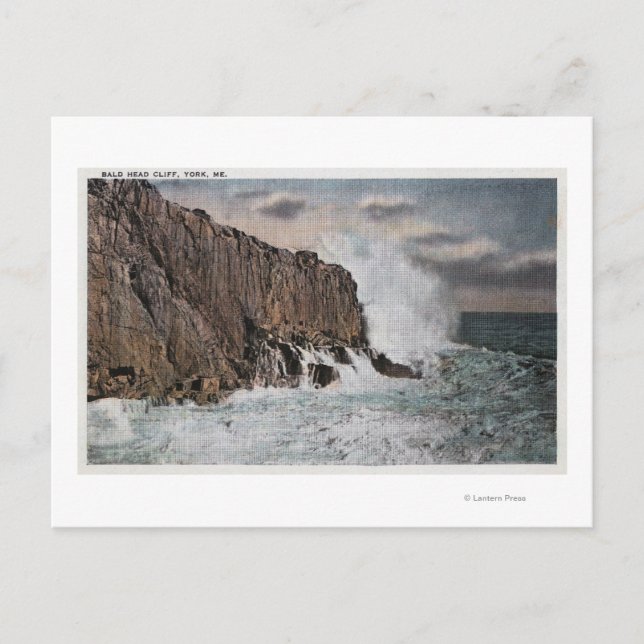 Cartão Postal York, MaineVista do Bald Head CliffYork, ME (Frente)