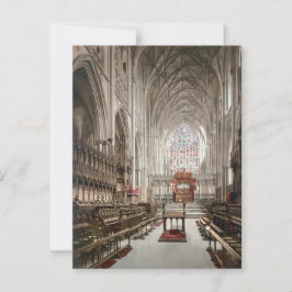 Cartão Postal York Minster, Inglaterra (c. 1900)