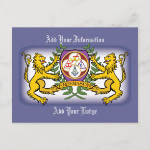 Cartão Postal York Rite Lions