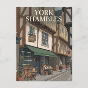 Cartão Postal York Shambles Inglaterra