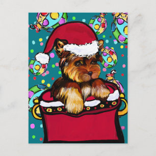 Cartão Postal Yorkie