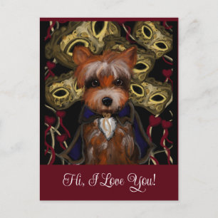 Cartão Postal Yorkie