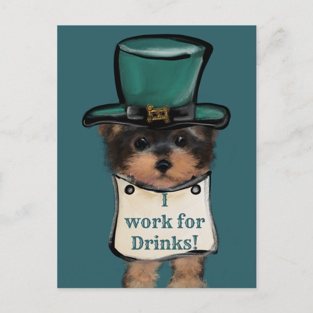Cartão Postal Yorkie Poo (Frente)