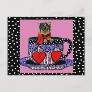 Cartão Postal Yorkie Poo