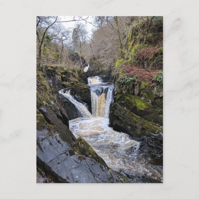 Cartão Postal Yorkshire Dales, Ingleton - Pecca Falls (Frente)
