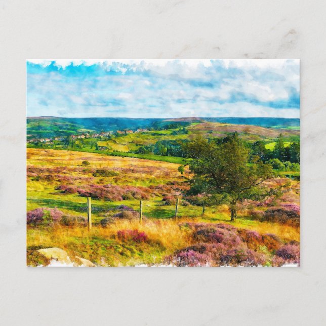 Cartão Postal Yorkshire Moors (Frente)