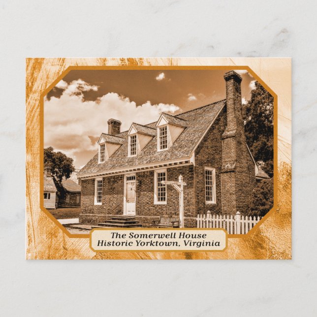 Cartão Postal Yorktown Histórico, Virgínia (Frente)