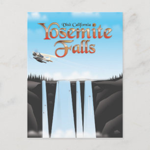 Cartão Postal Yosemite Falls California poster de viagens