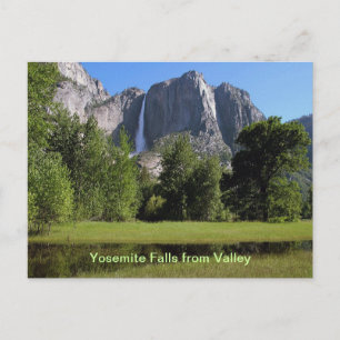 Cartão Postal Yosemite Falls do Vale da Califórnia