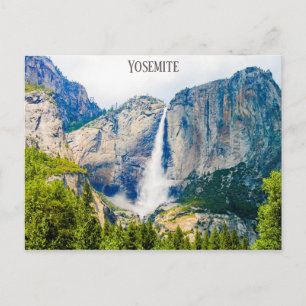 Cartão Postal Yosemite Falls National Park Viagem Foto