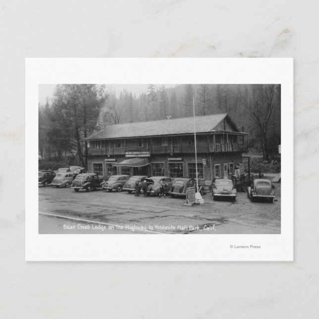 Cartão Postal Yosemite National Park Bear Creek Lodge (Frente)