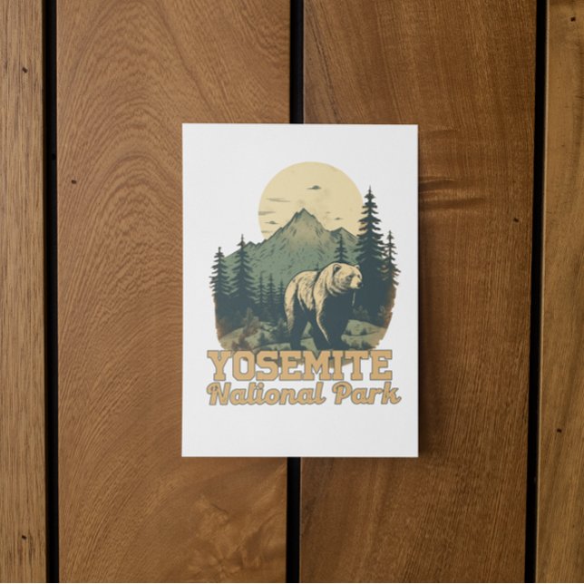 Cartão Postal Yosemite National Park Viagem (yosemite national park postcard)