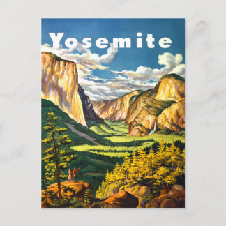 Cartão Postal Yosemite National Park Viagem Art