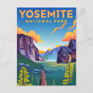 Cartão Postal Yosemite National Park Vintage