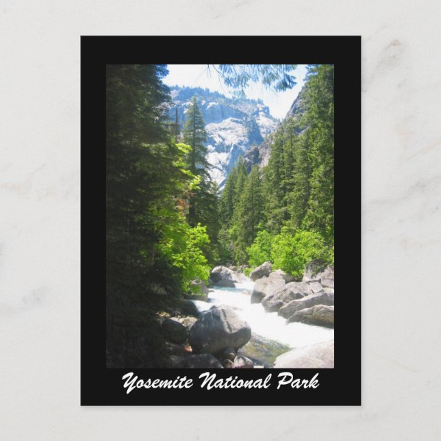 Cartão Postal yosemite np (Frente)