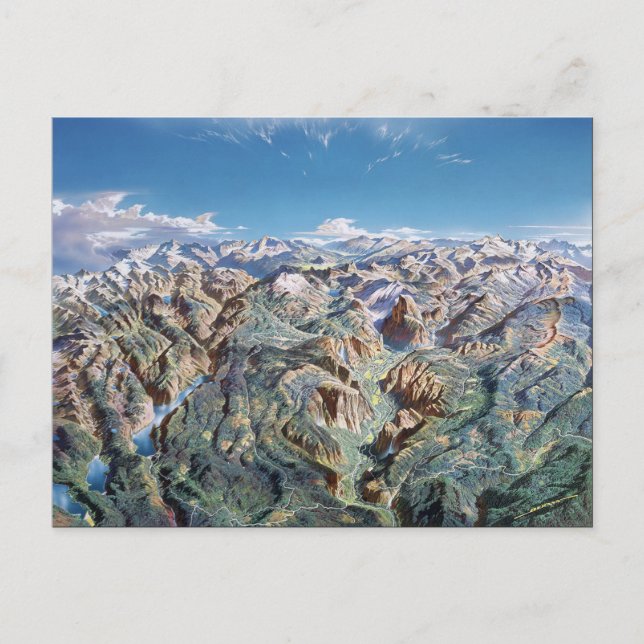 Cartão Postal Yosemite Panorama (Frente)