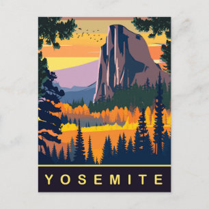 Cartão Postal Yosemite, Parque Nacional, EUA, Viagem