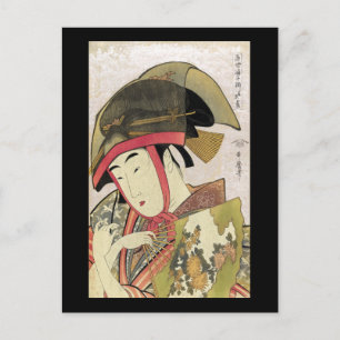Cartão Postal Yoshiwara suzume, Utamaro