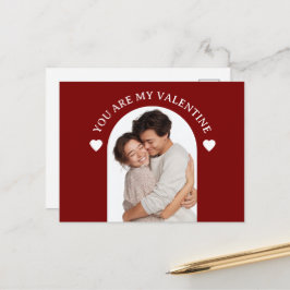 Cartão Postal You Are My Valentine Custom Photo Card