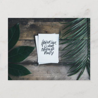 Cartão Postal You fill my life with sweetness and love