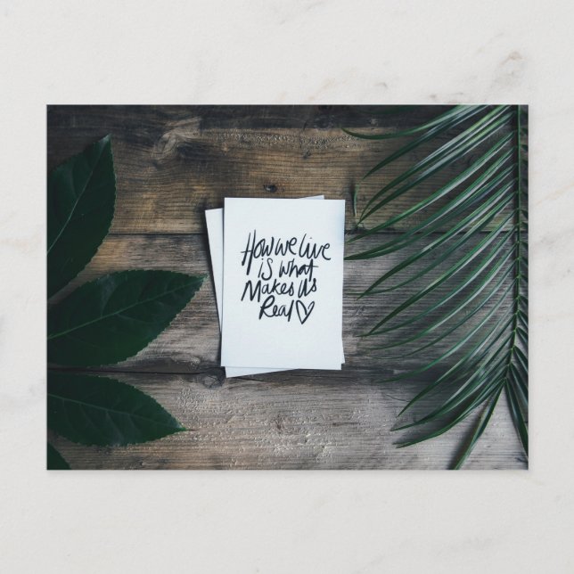 Cartão Postal You fill my life with sweetness and love (Frente)