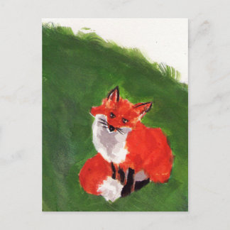 Cartão Postal Young Fox