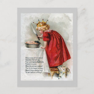 Cartão Postal Young King encontra Blackbird na Pie