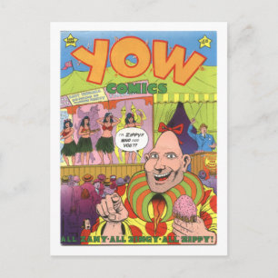 Cartão Postal Yow Comics #1, 1978