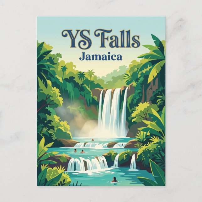 Cartão Postal YS Falls Jamaica (Frente)