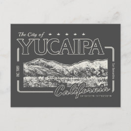CARTÃO POSTAL YUCAIPA - SAN BERNARDINO CALIFORNIA