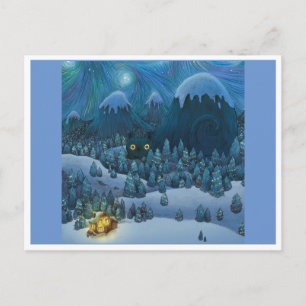 Cartão Postal Yule Cat