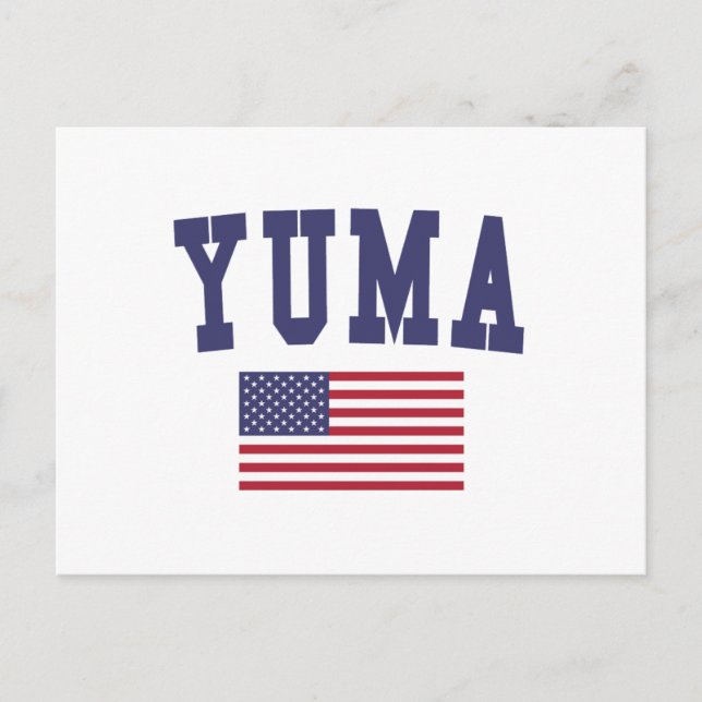 Cartão Postal Yuma US Flag (Frente)