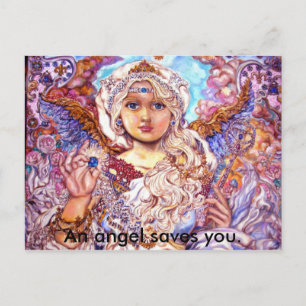Cartão Postal yumi sugai anjos, um anjo te salva.