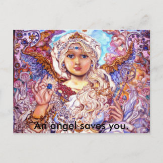 Cartão Postal yumi sugai anjos, um anjo te salva.