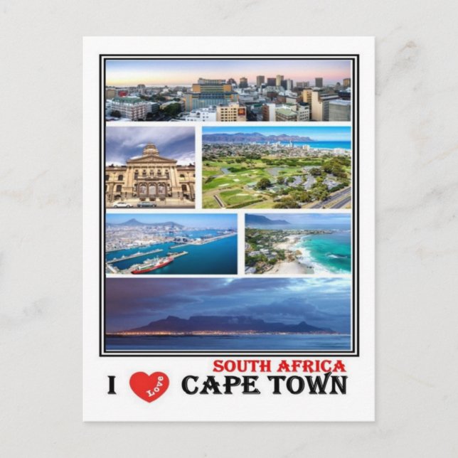 Cartão Postal ZA África do Sul - Cidade do Cabo (Frente)