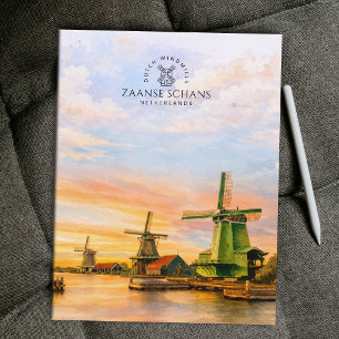 Cartão Postal Zaanse Schans Holanda Moinhos de Vento   Viagem