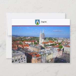 Cartão Postal Zagreb - Croácia