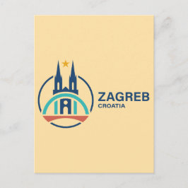 Cartão Postal Zagreb Croácia Europa