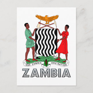 Cartão Postal Zambian Emblem