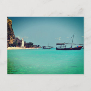 Cartão Postal Zanzibar Beach, África