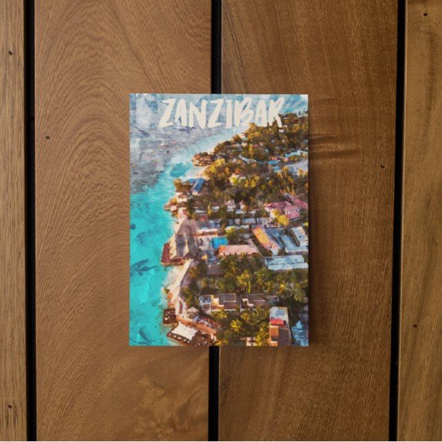 Cartão Postal Zanzibar Tansania Ocean View Viagem (Zanzibar Tansania Souvenir Postcard)