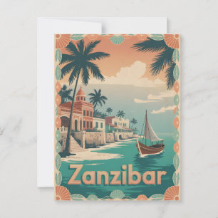 Cartão Postal Zanzibar Vintage