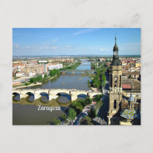 Cartão Postal Zaragoza, Aragão, Espanha